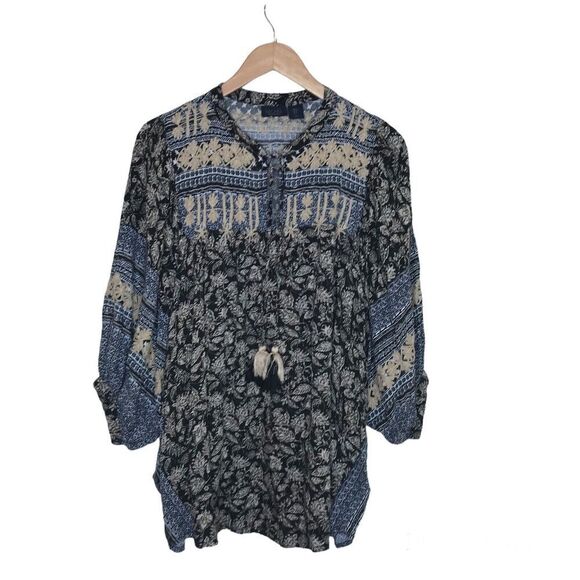 RACHEL Rachel Roy Womens Boho Top Size‎ M Dolman Sleeve Crochet Lace Oversized - Picture 2 of 12